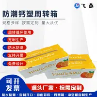 新(xin)款運輸(shu)瓦楞中(zhong)轉箱 PE鈣塑周轉包裝(zhuang)箱 鈣塑運輸(shu)配(pei)件蔬果中(zhong)轉箱