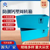 防水鈣塑周轉箱 水果中(zhong)轉防潮(chao)中(zhong)轉箱脫水蔬菜PE中(zhong)空闆折疊翻蓋(gai)箱