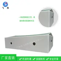 對開中(zhong)空闆周轉箱收納箱 園藝周轉鈣塑箱 花(huā)圃綠植PE中(zhong)空闆周轉箱
