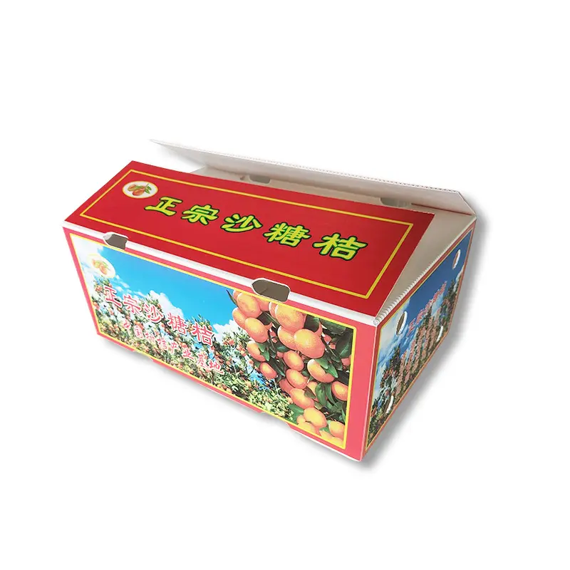 PE水果中(zhong)空闆箱 防潮(chao)砂(sha)糖桔保鮮運輸(shu)箱 水果蔬菜運輸(shu)箱鈣塑周轉箱