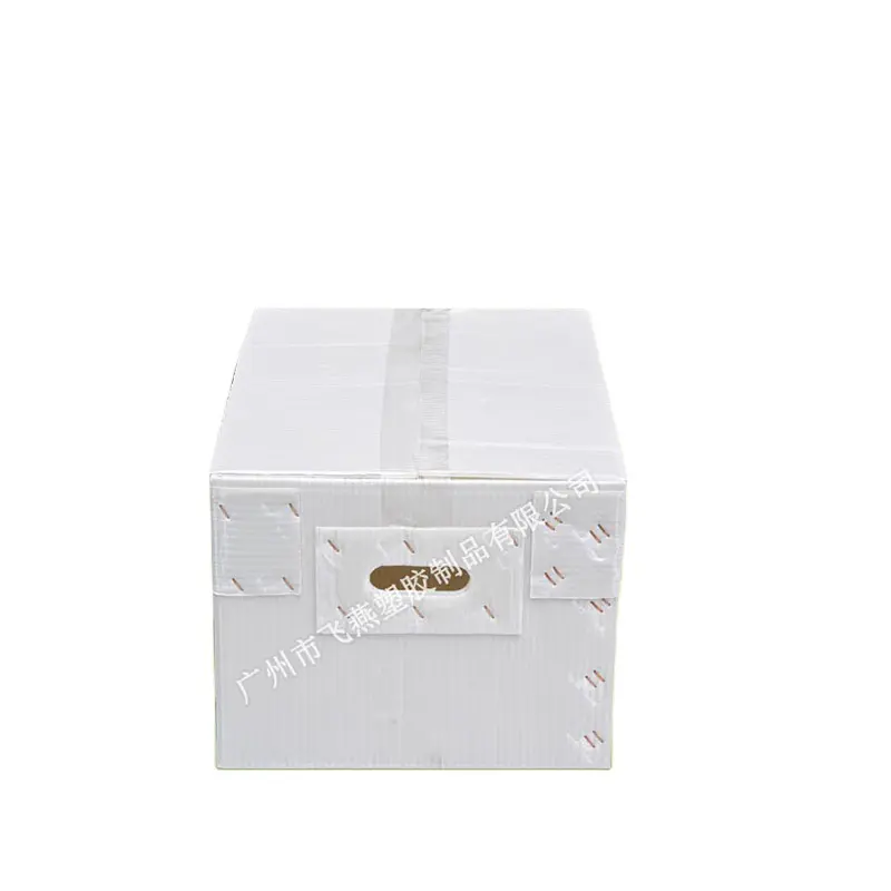 鈣塑周轉箱廠(chǎng)傢(jia) 零件刀(dāo)卡原料PE鈣塑中(zhong)轉運輸(shu)箱 周轉中(zhong)空闆食品(pin)箱