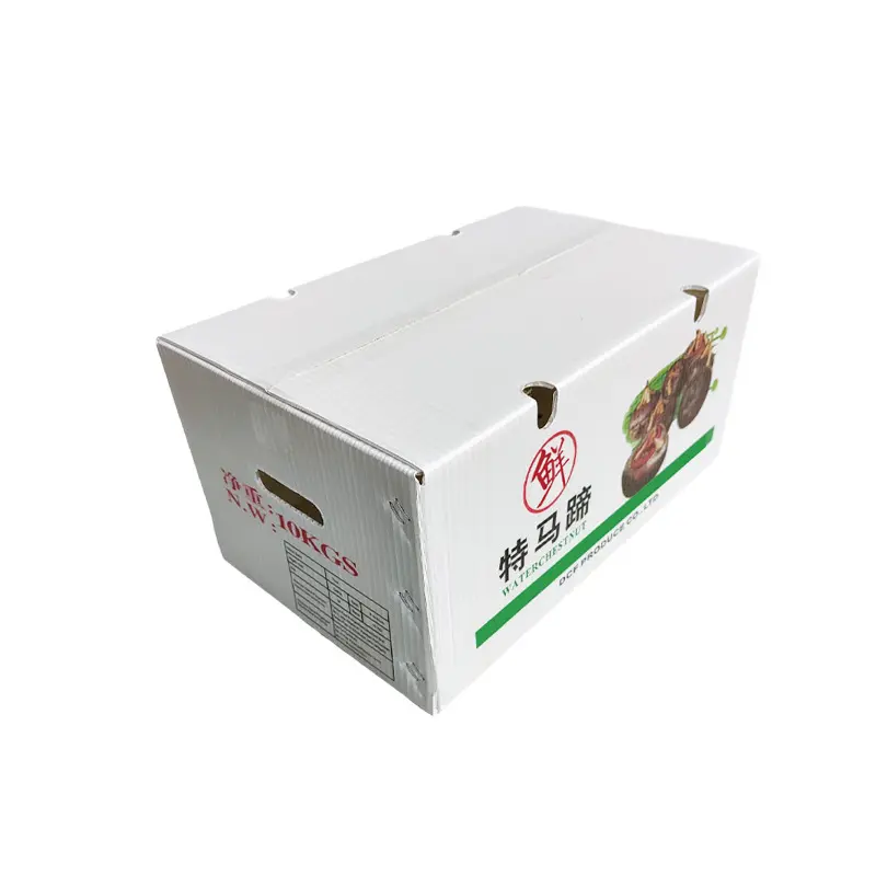 新(xin)鮮馬蹄周轉箱運輸(shu)包裝(zhuang)白色中(zhong)空闆防壓防摔鈣塑生(sheng)鮮周轉運輸(shu)箱
