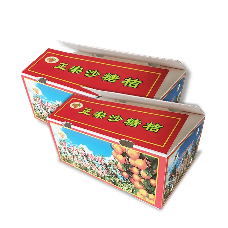 PE水果中(zhong)空闆箱 防潮(chao)砂(sha)糖桔保鮮運輸(shu)箱 水果蔬菜運輸(shu)箱鈣塑周轉箱