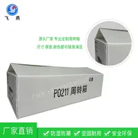 對開中(zhong)空闆周轉箱收納箱 園藝周轉鈣塑箱 花(huā)圃綠植PE中(zhong)空闆周轉箱