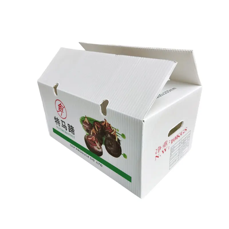 新(xin)鮮馬蹄周轉箱運輸(shu)包裝(zhuang)白色中(zhong)空闆防壓防摔鈣塑生(sheng)鮮周轉運輸(shu)箱